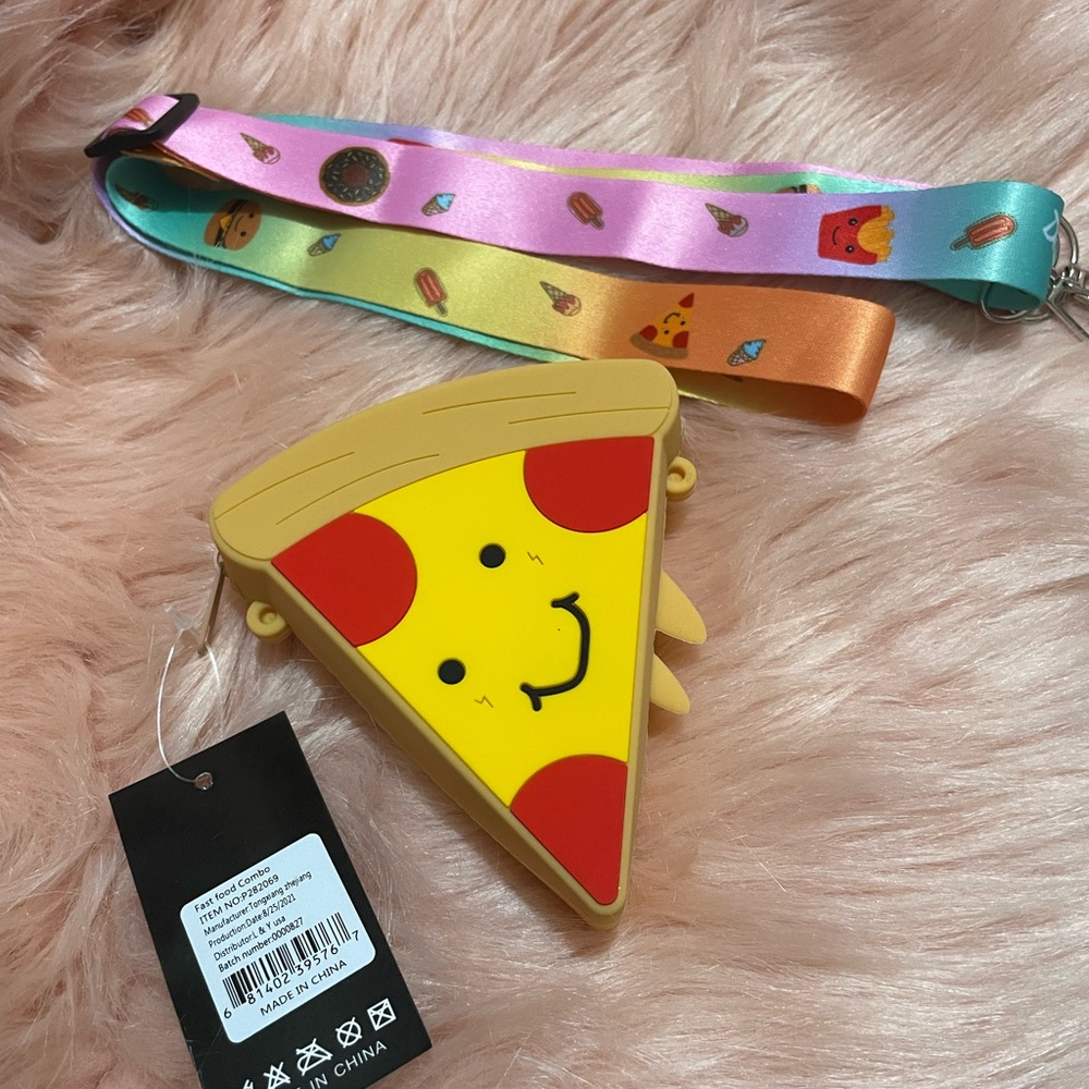 Crossbody PVC Pizza Bag